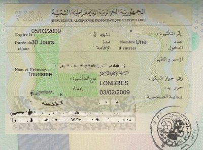 algerian visa